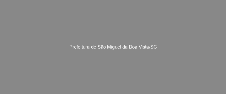 Provas Anteriores Prefeitura de São Miguel da Boa Vista/SC